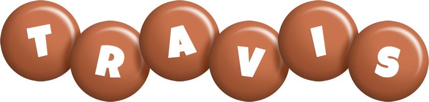 Travis candy-brown logo