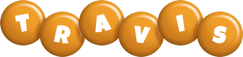 Travis candy-orange logo