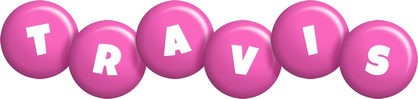 Travis candy-pink logo
