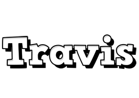 Travis snowing logo