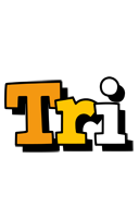 Tri cartoon logo
