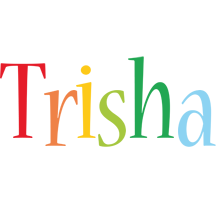 Trisha birthday logo