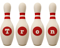 Tron bowling-pin logo