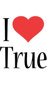 True i-love logo