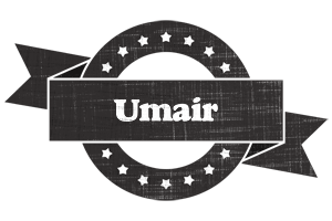 Umair grunge logo