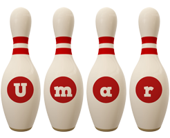 Umar bowling-pin logo