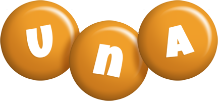 Una candy-orange logo