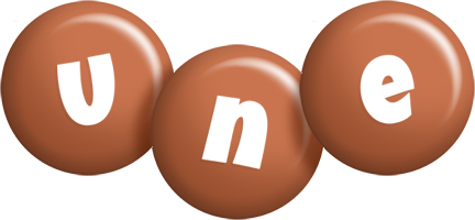 Une candy-brown logo