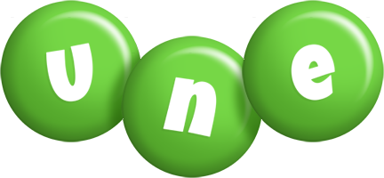 Une candy-green logo