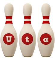 Uta bowling-pin logo