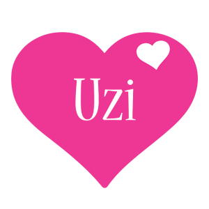 Uzi love-heart logo