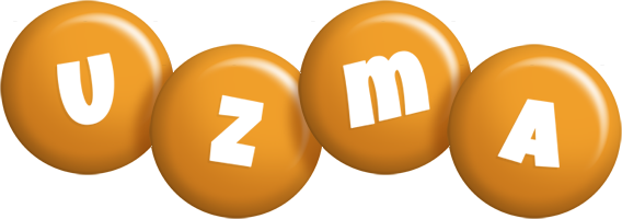 Uzma candy-orange logo