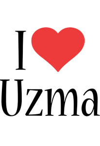 Uzma i-love logo