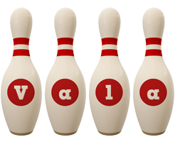 Vala bowling-pin logo