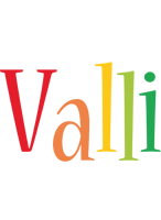 Valli birthday logo