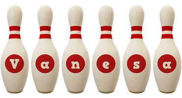 Vanesa bowling-pin logo