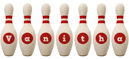 Vanitha bowling-pin logo
