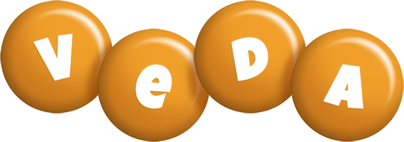 Veda candy-orange logo
