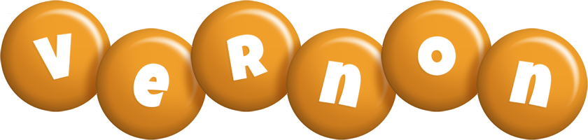 Vernon candy-orange logo