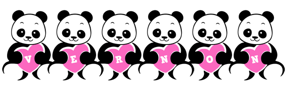 Vernon love-panda logo
