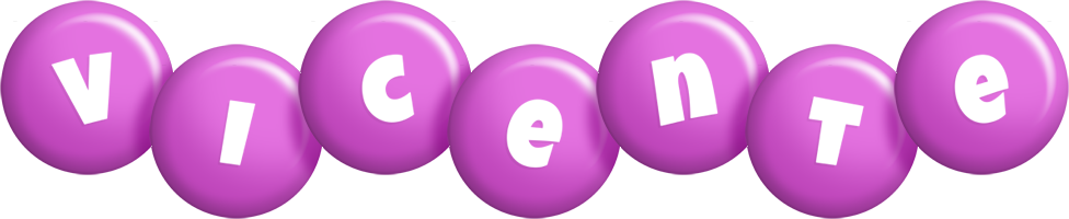 Vicente candy-purple logo