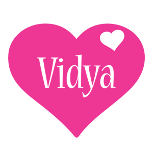 Vidya love-heart logo