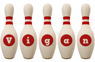 Vigan bowling-pin logo