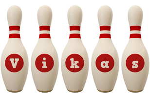 Vikas bowling-pin logo