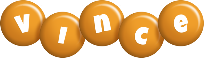 Vince candy-orange logo