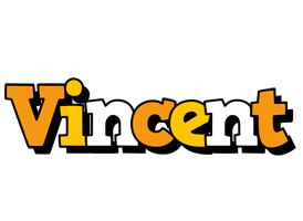 Vincent cartoon logo