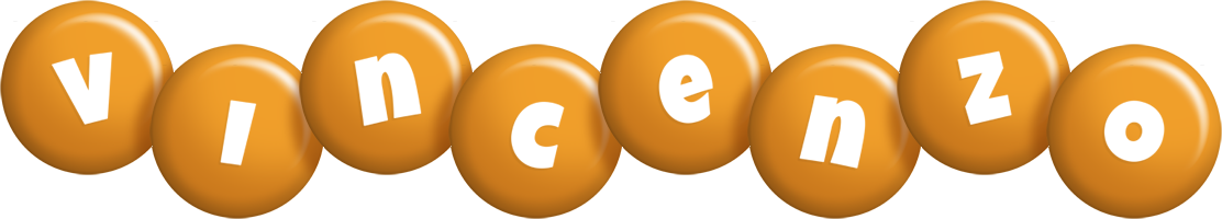 Vincenzo candy-orange logo