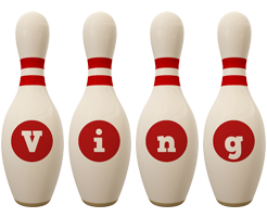 Ving bowling-pin logo