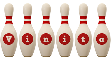 Vinita bowling-pin logo