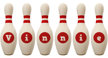 Vinnie bowling-pin logo