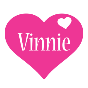 Vinnie love-heart logo