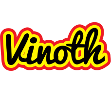 Vinoth flaming logo