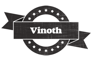 Vinoth grunge logo