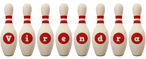 Virendra bowling-pin logo