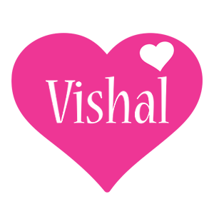 Vishal love-heart logo