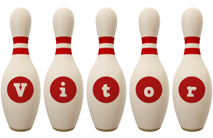 Vitor bowling-pin logo