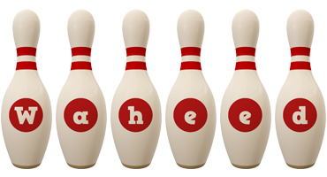 Waheed bowling-pin logo