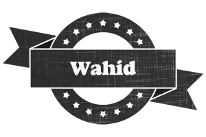 Wahid grunge logo