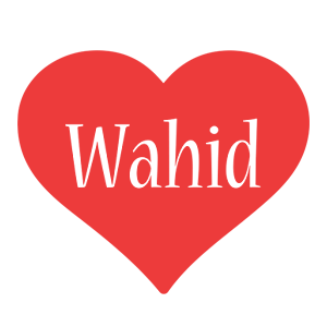 Wahid love logo