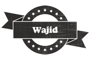 Wajid grunge logo