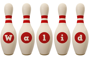 Walid bowling-pin logo