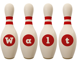 Walt bowling-pin logo
