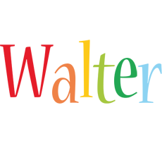 Walter birthday logo