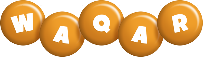 Waqar candy-orange logo
