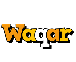 Waqar cartoon logo