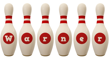 Warner bowling-pin logo